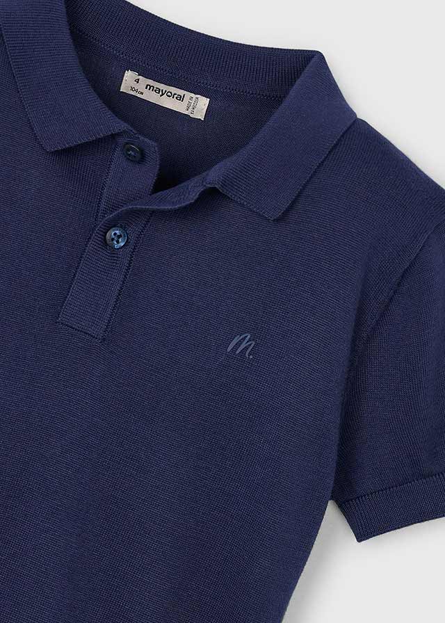|| Mayoral || Gebreide polo met korte mouw - Navy