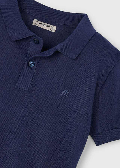 || Mayoral || Gebreide polo met korte mouw - Navy