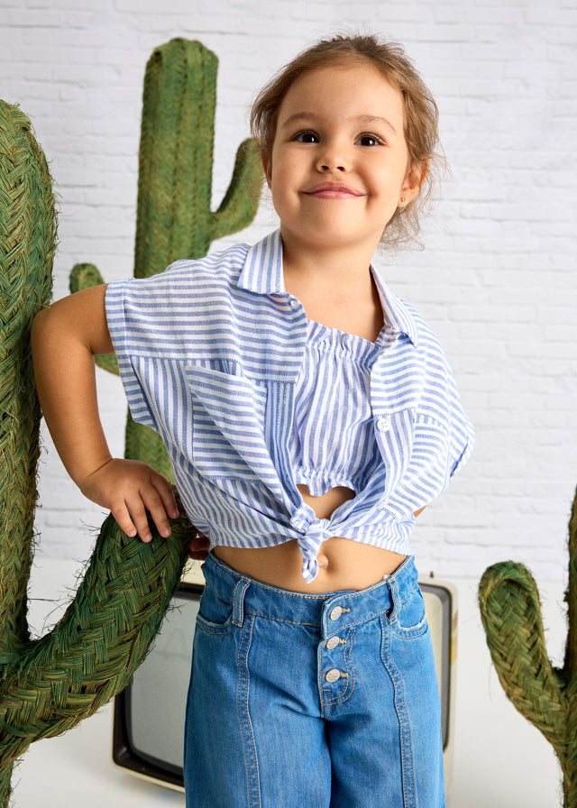 || Mayoral || Tweedelige blouse met streepjes