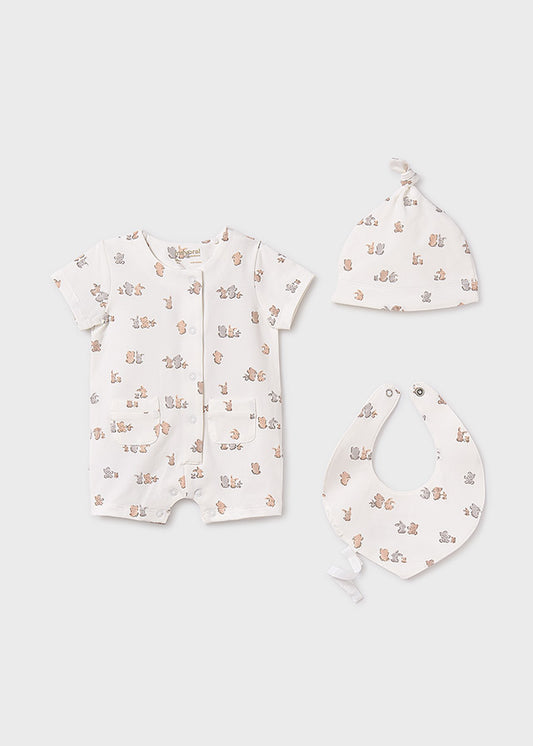 || Mayoral || Unisex newborn set met playsuit