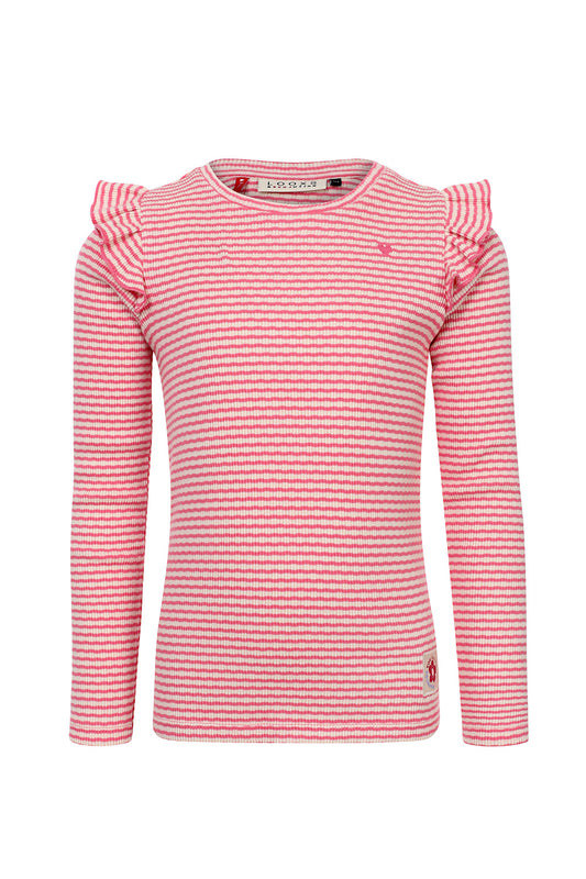 || LOOXS || Gestreept t-shirt met ruffles