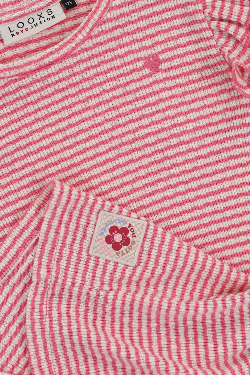 || LOOXS || Gestreept t-shirt met ruffles