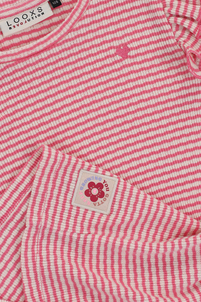 || LOOXS || Gestreept t-shirt met ruffles