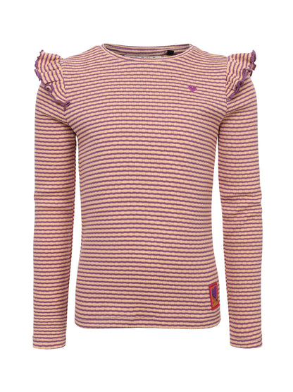 || LOOXS || Gestreepte longlseeve met ruffles
