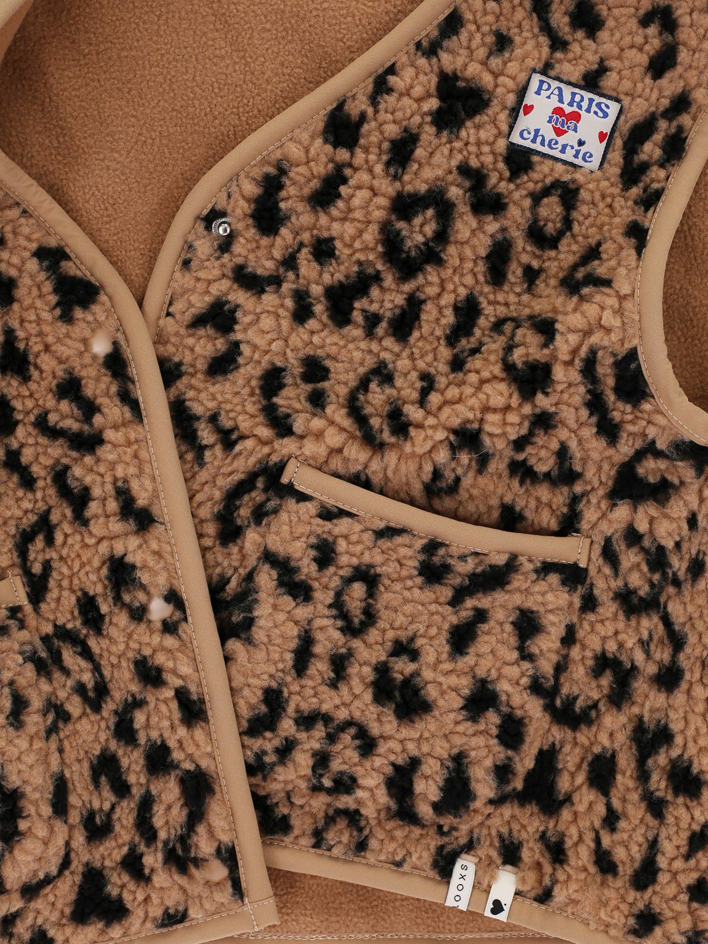 || LOOXS || Teddy gilet panter ‘Love Club’