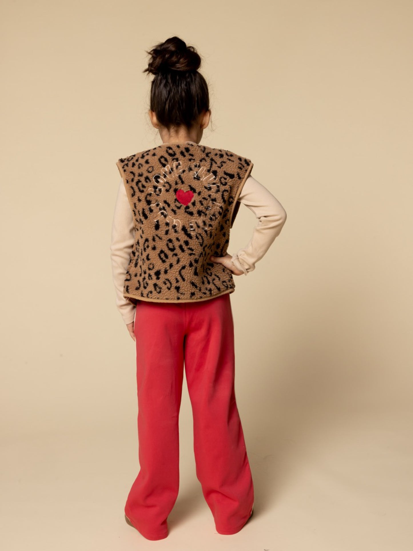 || LOOXS || Teddy gilet panter ‘Love Club’