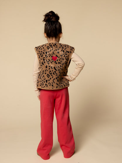 || LOOXS || Teddy gilet panter ‘Love Club’