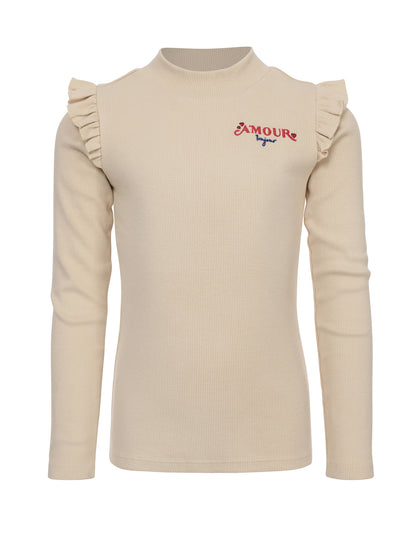 || LOOXS || T-shirt rib met ruffles