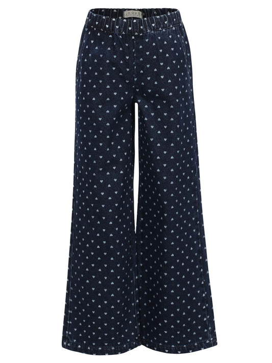 || LOOXS || Wideleg denim met hartjes