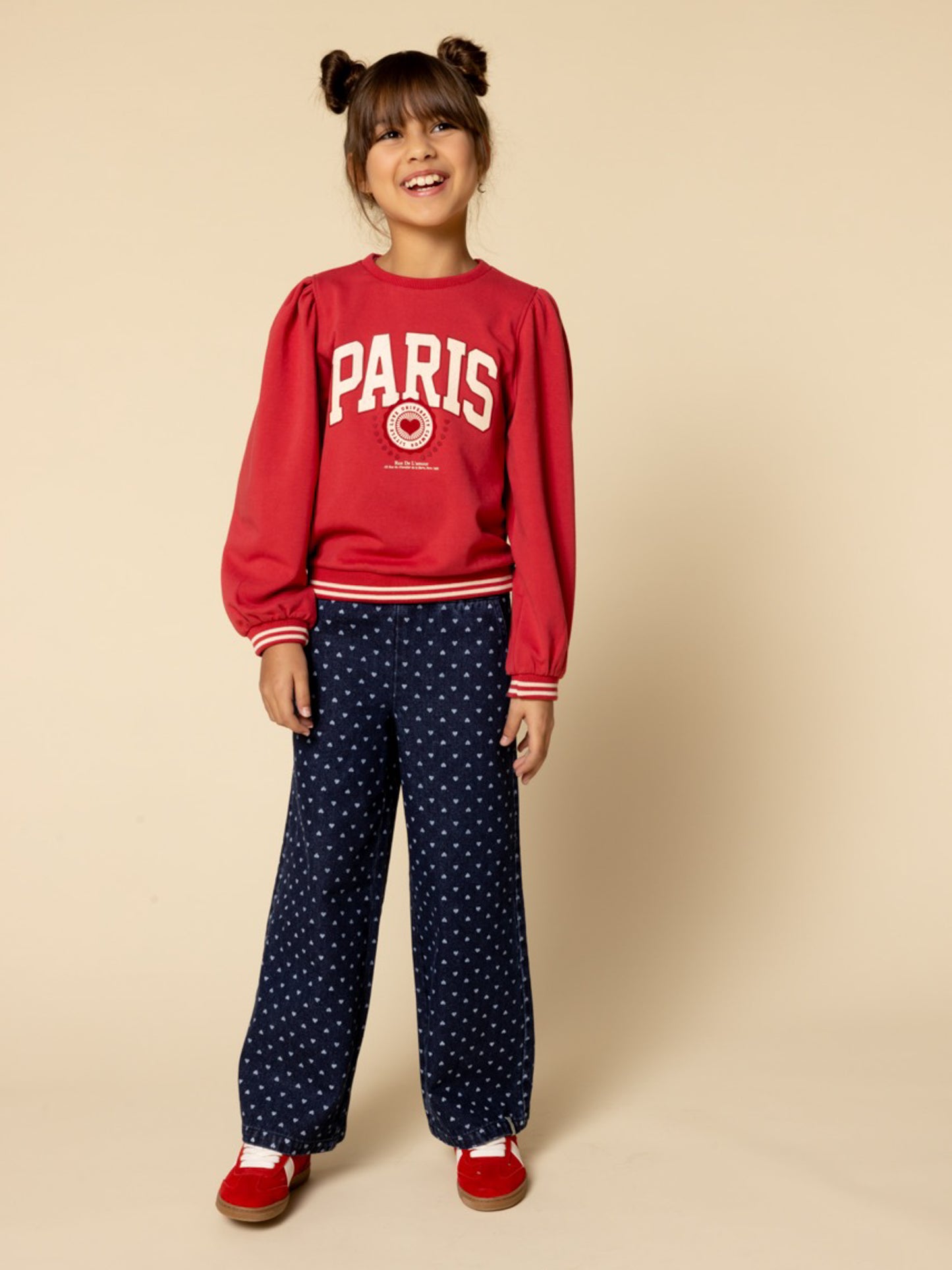 || LOOXS || Wideleg denim met hartjes