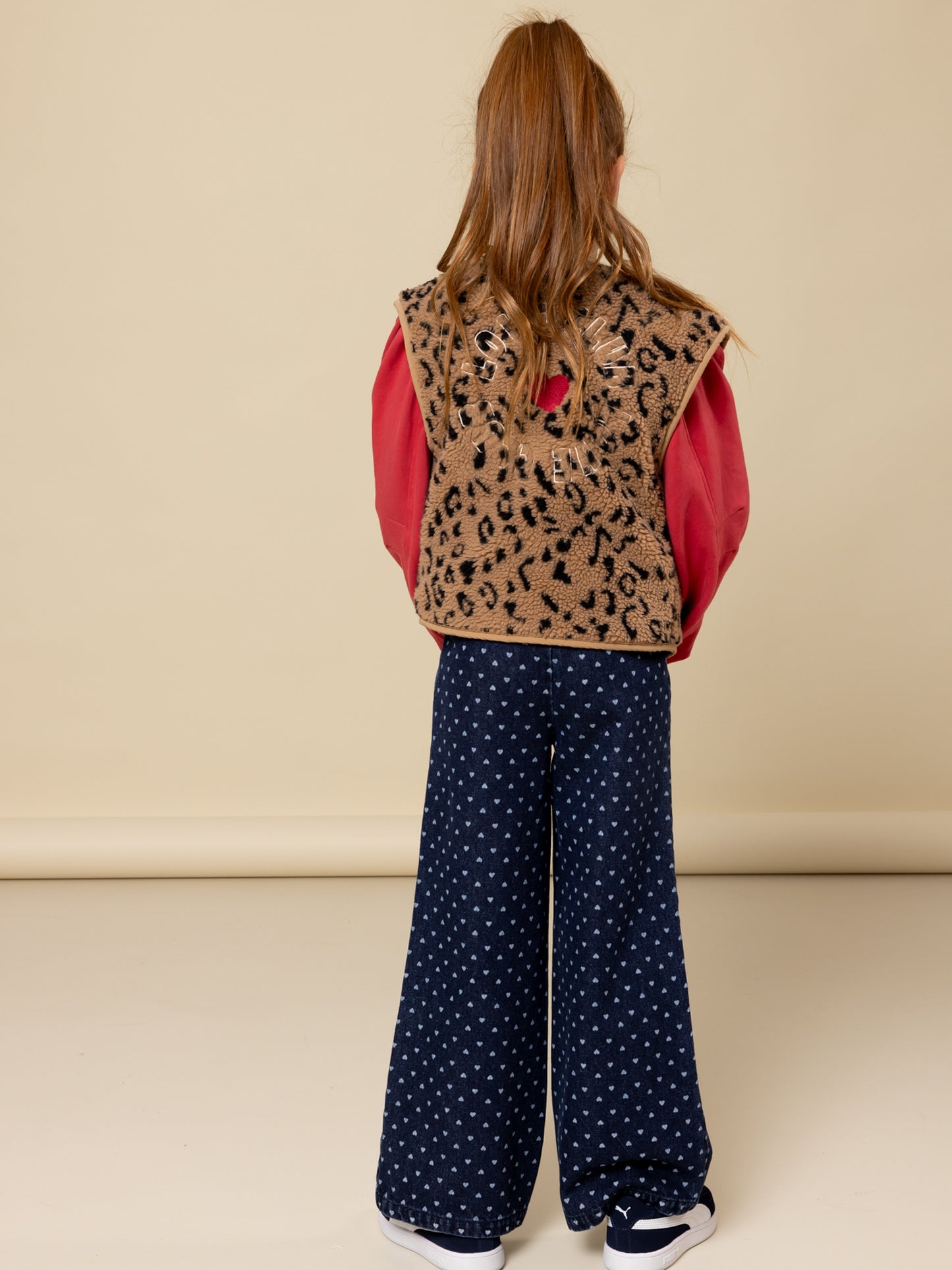 || LOOXS || Wideleg denim met hartjes