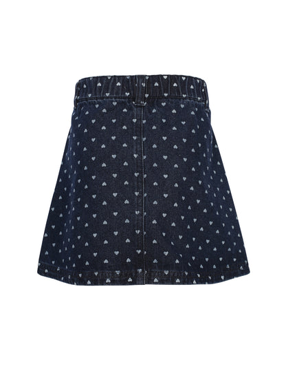 || LOOXS || Jeans rok met hartjes