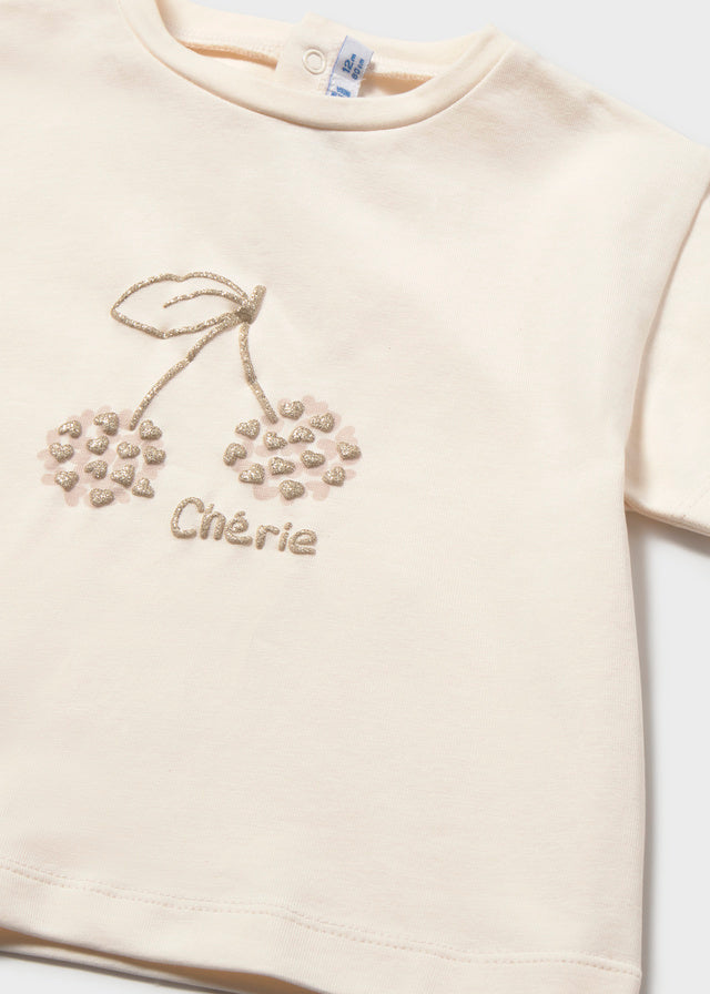 || Mayoral || Basis t-shirt glinster kersen