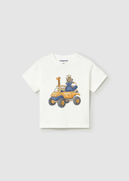 || Mayoral || T-shirt met jeep en dieren