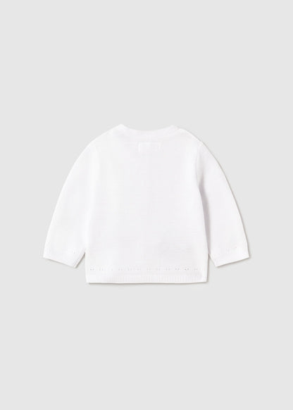 || Mayoral || Gebreid vestje pointelle - Wit