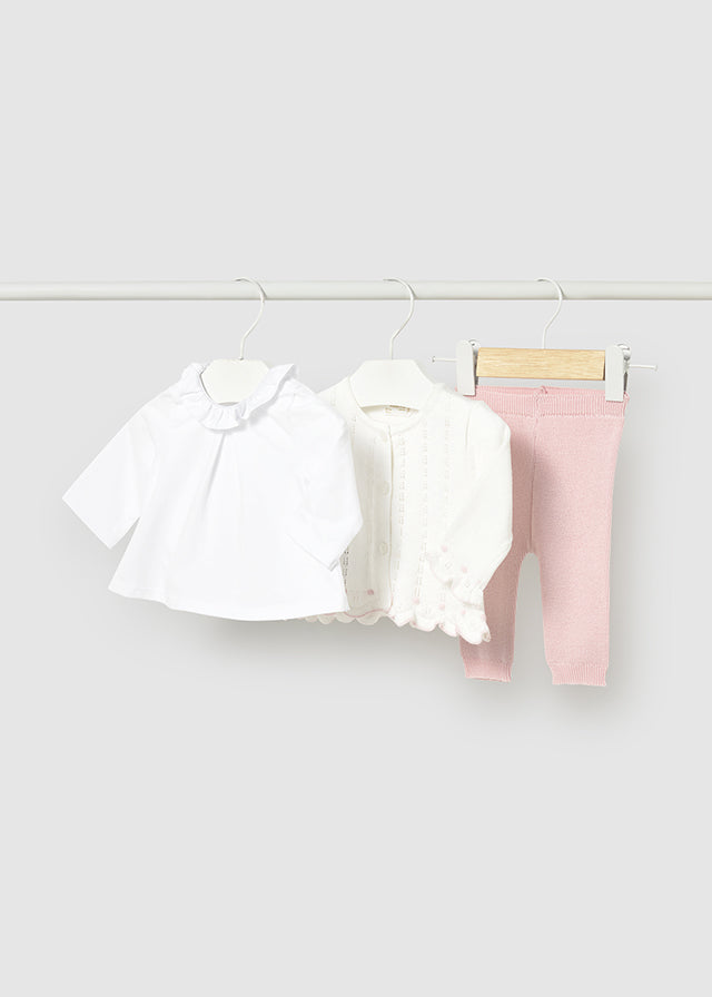 || Mayoral || Gebreide newbornset 3-delig