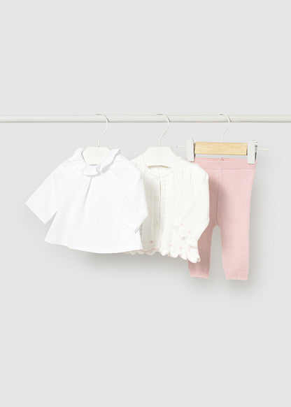 || Mayoral || Gebreide newbornset 3-delig