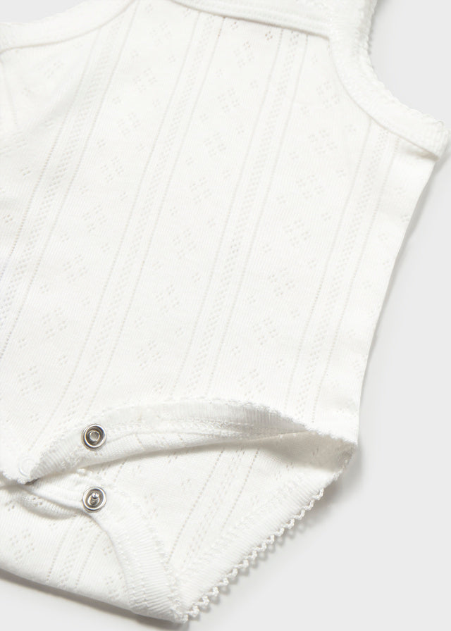 || Mayoral || Romper met dunne bandjes en pointelle - Naturel