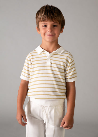 || Mayoral || Gebreide polo met korte mouw - Gestreept 090