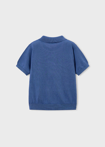 || Mayoral || Gebreide polo met korte mouw - Indigo 91