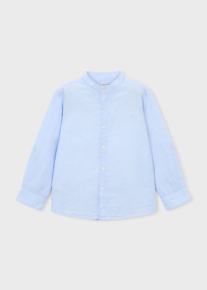 || Mayoral || Linnen shirt met mao kraag