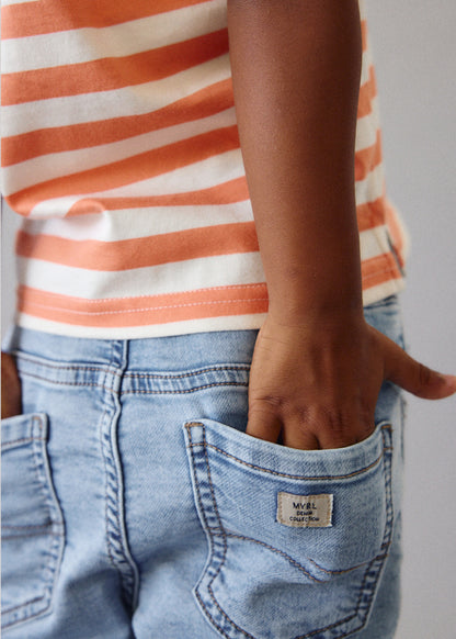 || Mayoral || Denim short met elastieken band