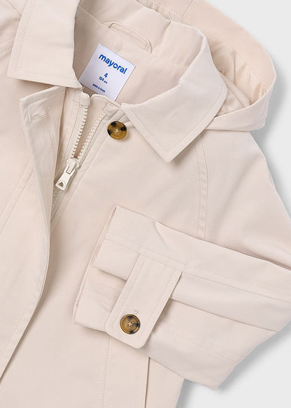 || Mayoral || Korte trenchcoat met capuchon