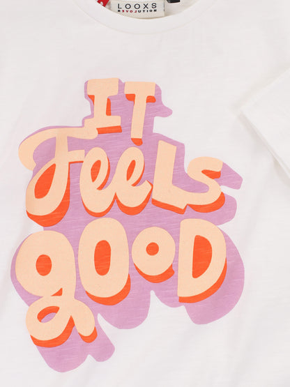 || LOOXS || T-shirt korte mouw ‘It Feels Good’