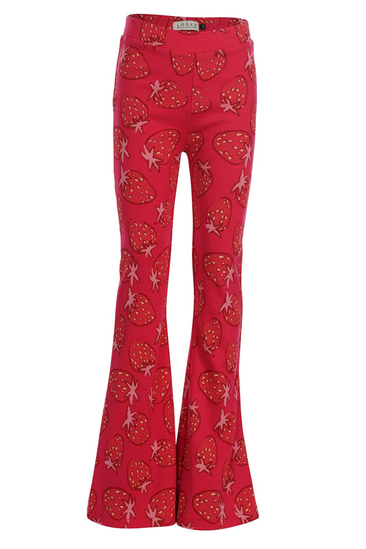 || LOOXS || Flared legging met aardbeien