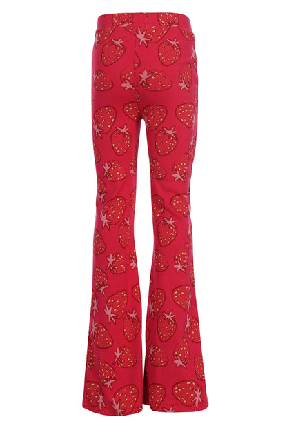 || LOOXS || Flared legging met aardbeien