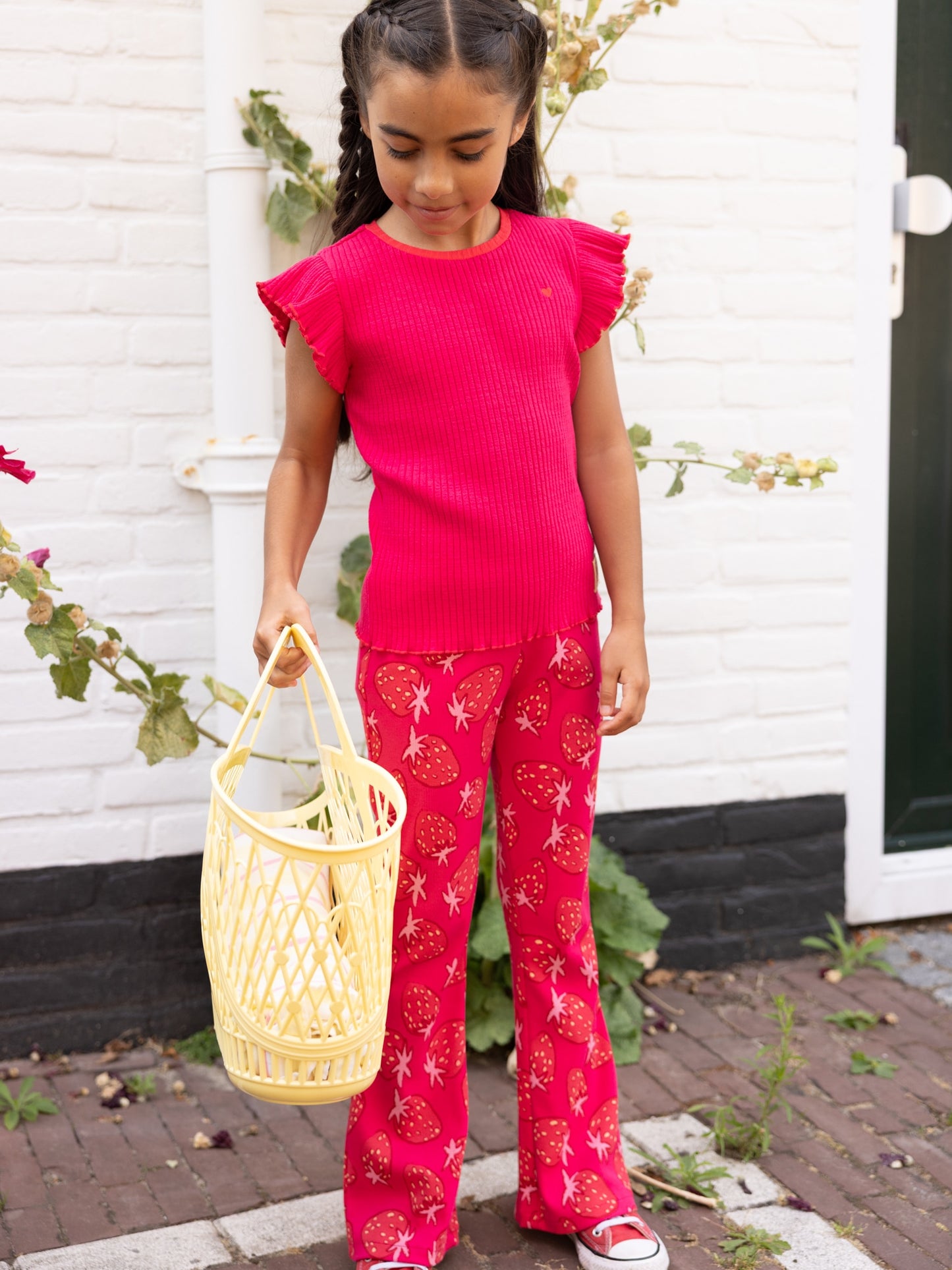 || LOOXS || Flared legging met aardbeien