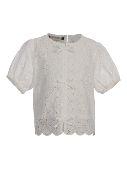|| LOOXS || Broderie blouse met strikjes