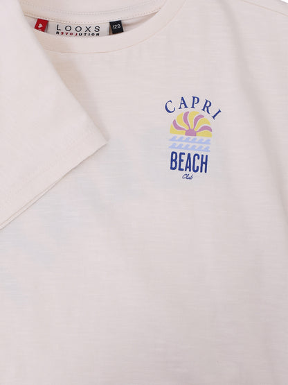 || LOOXS || Cropped t-shirt met backprint