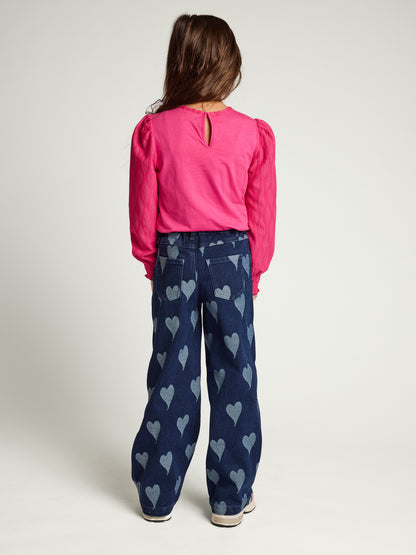 || LOOXS || Wideleg jeans met harten