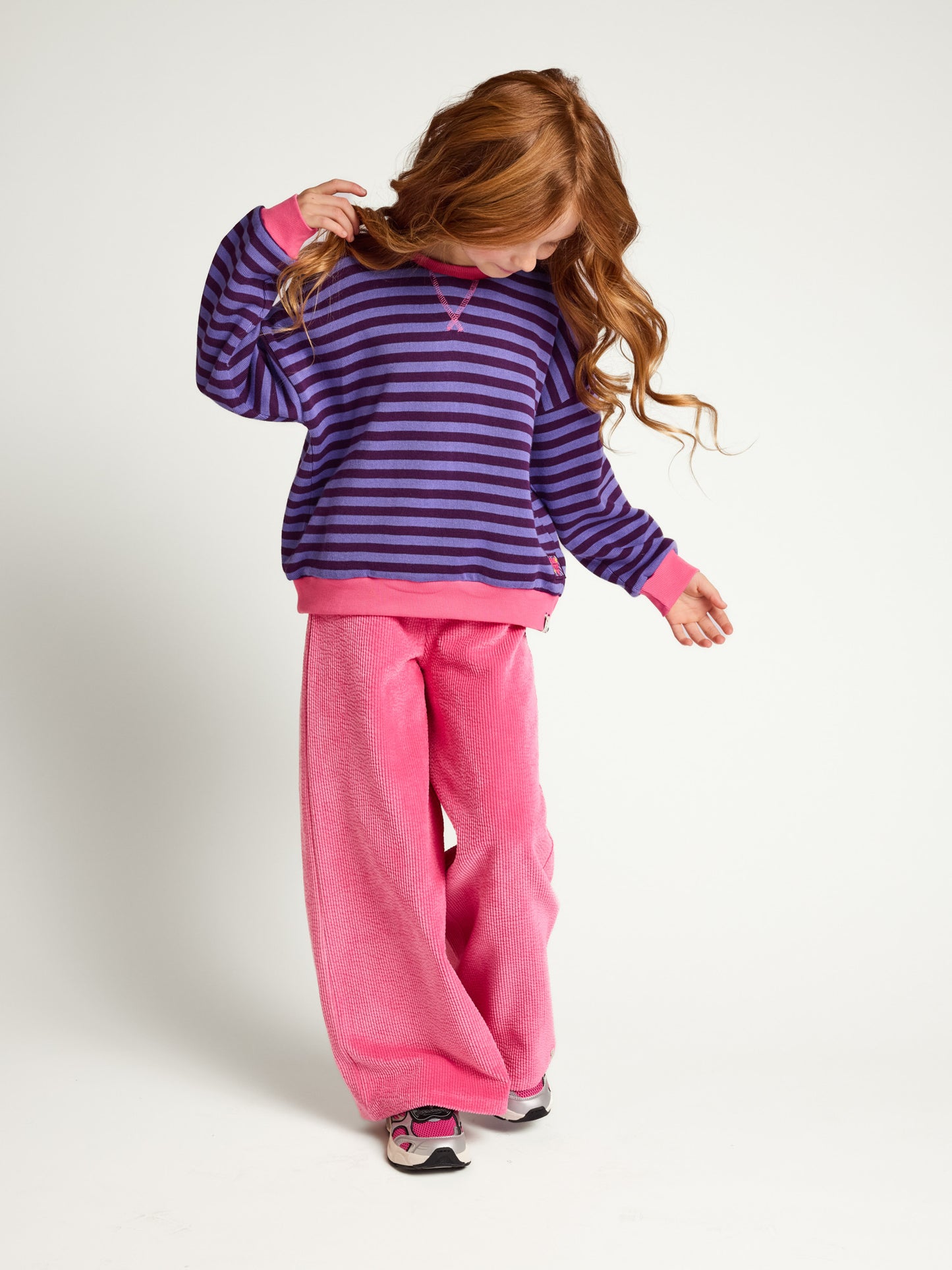 || LOOXS || Roze corduroy wideleg