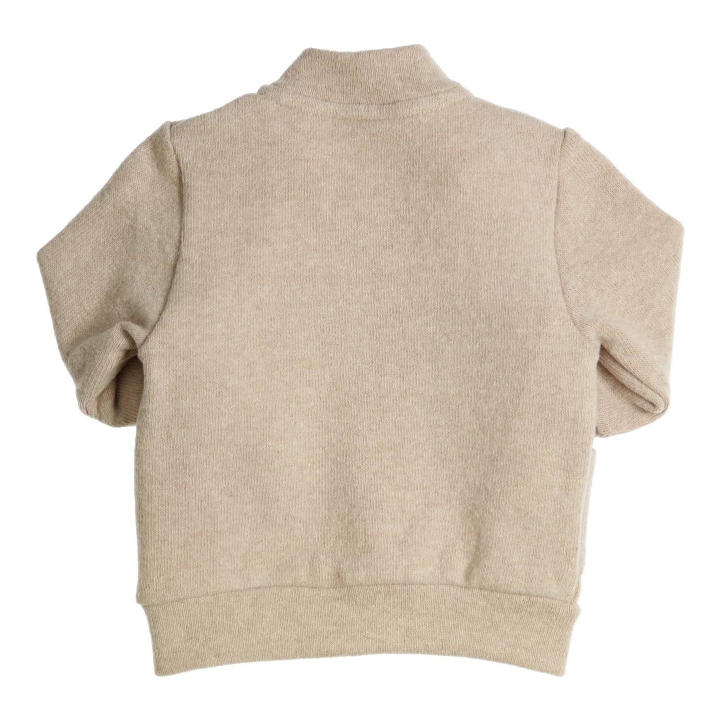 || Gymp || Gebreid bombervest met knopen beige - Gillo