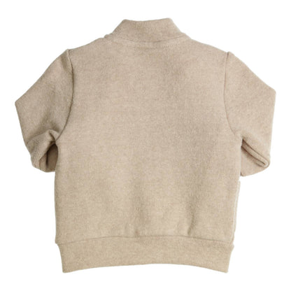 || Gymp || Gebreid bombervest met knopen beige - Gillo