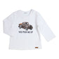 || Gymp || T-shirt met trucker print - Biologisch katoen