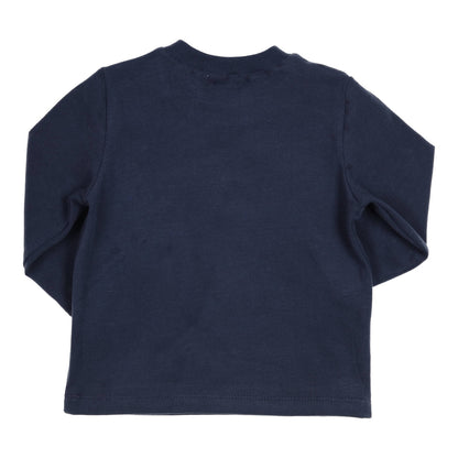 || Gymp || Basis t-shirt lange mouw met borstzakje - blauw