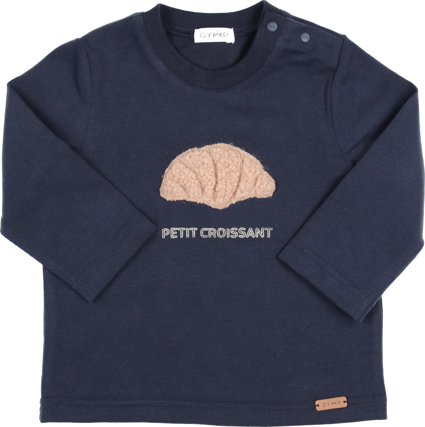 || Gymp || T-shirt met croissant navy - Aerodoux