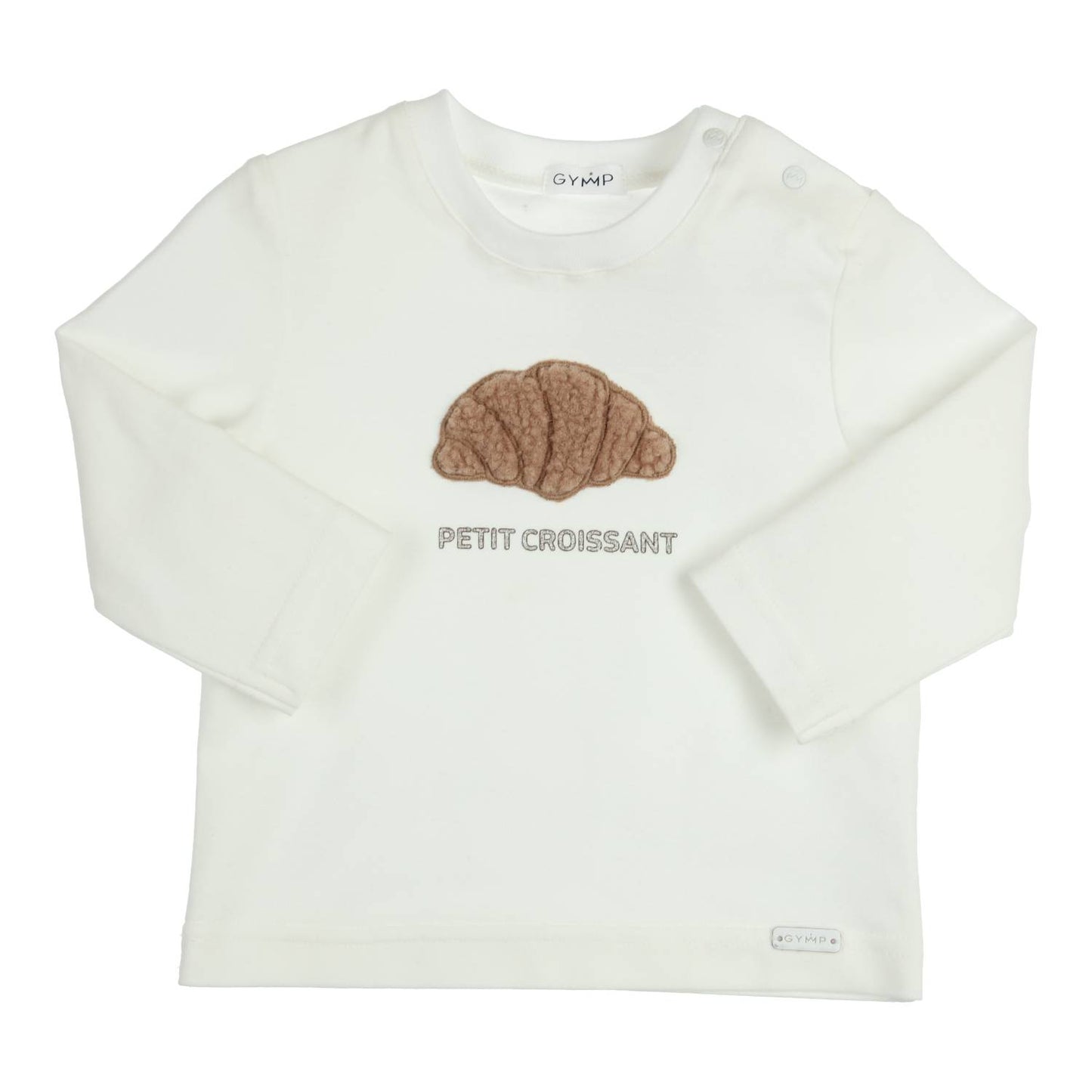 || Gymp || T-shirt met croissant off white - Aerodoux