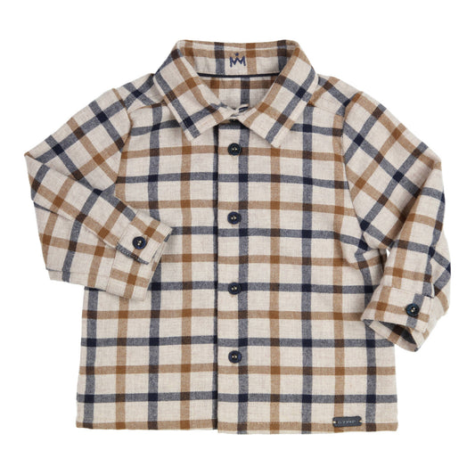 || Gymp || Flanellen overhemd met ruit - Recycled polyester & katoen