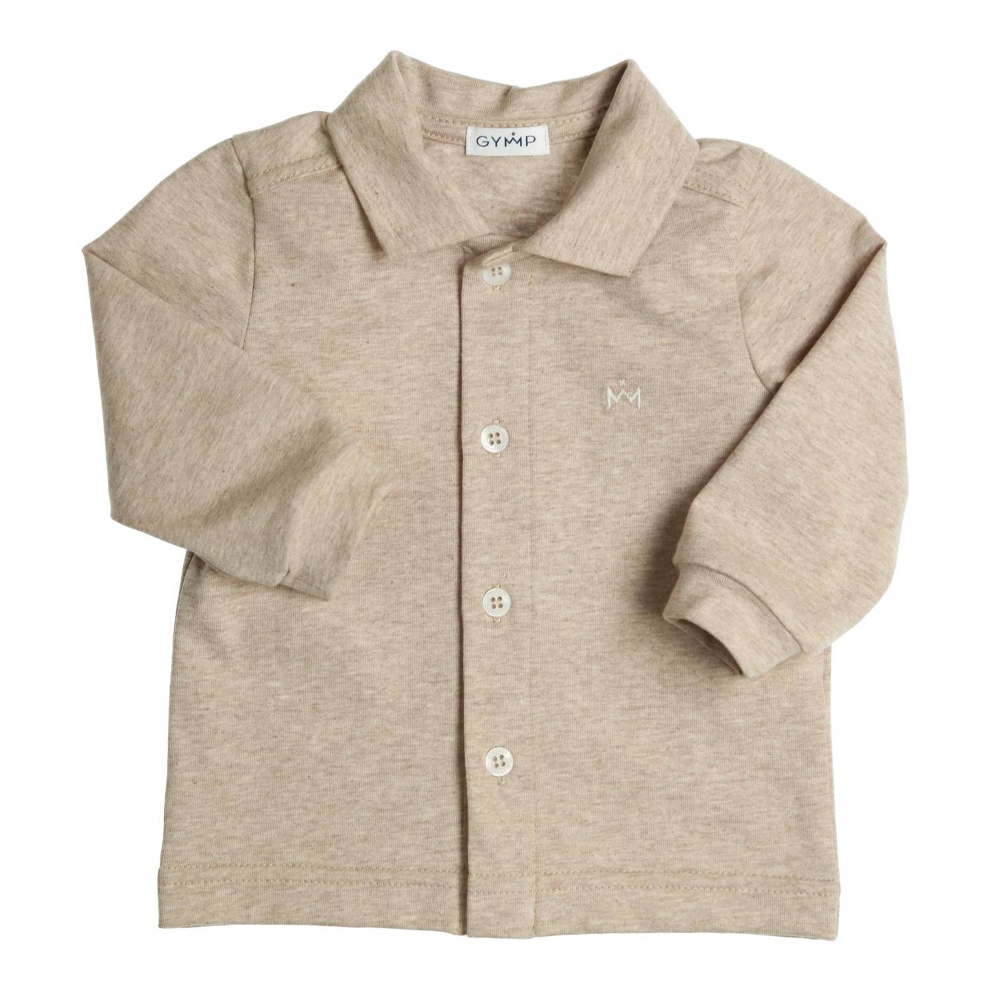 || Gymp || Basis jersey overhemd beige - Aerochine