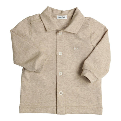 || Gymp || Basis jersey overhemd beige - Aerochine