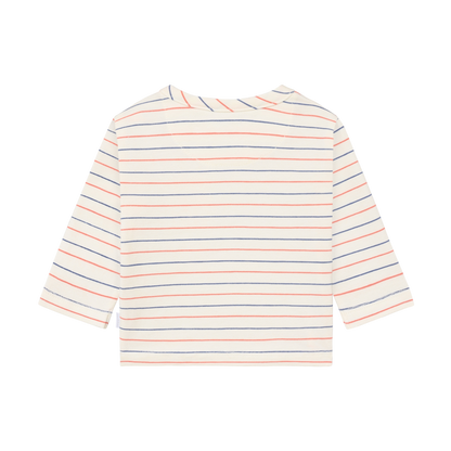 || Noppies || Gestreept t-shirt met borstzakje