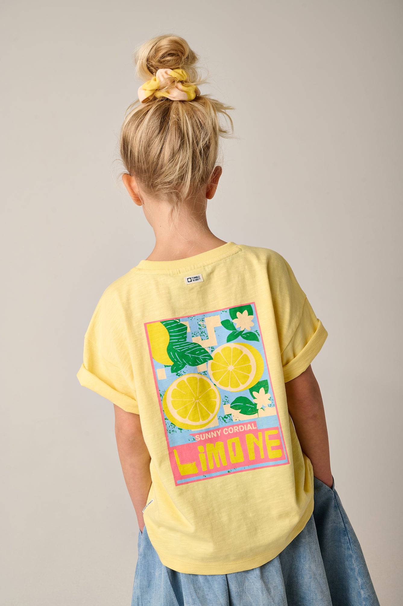 || Tumble ‘N Dry || T-shirt met citroenen geel - Lemons
