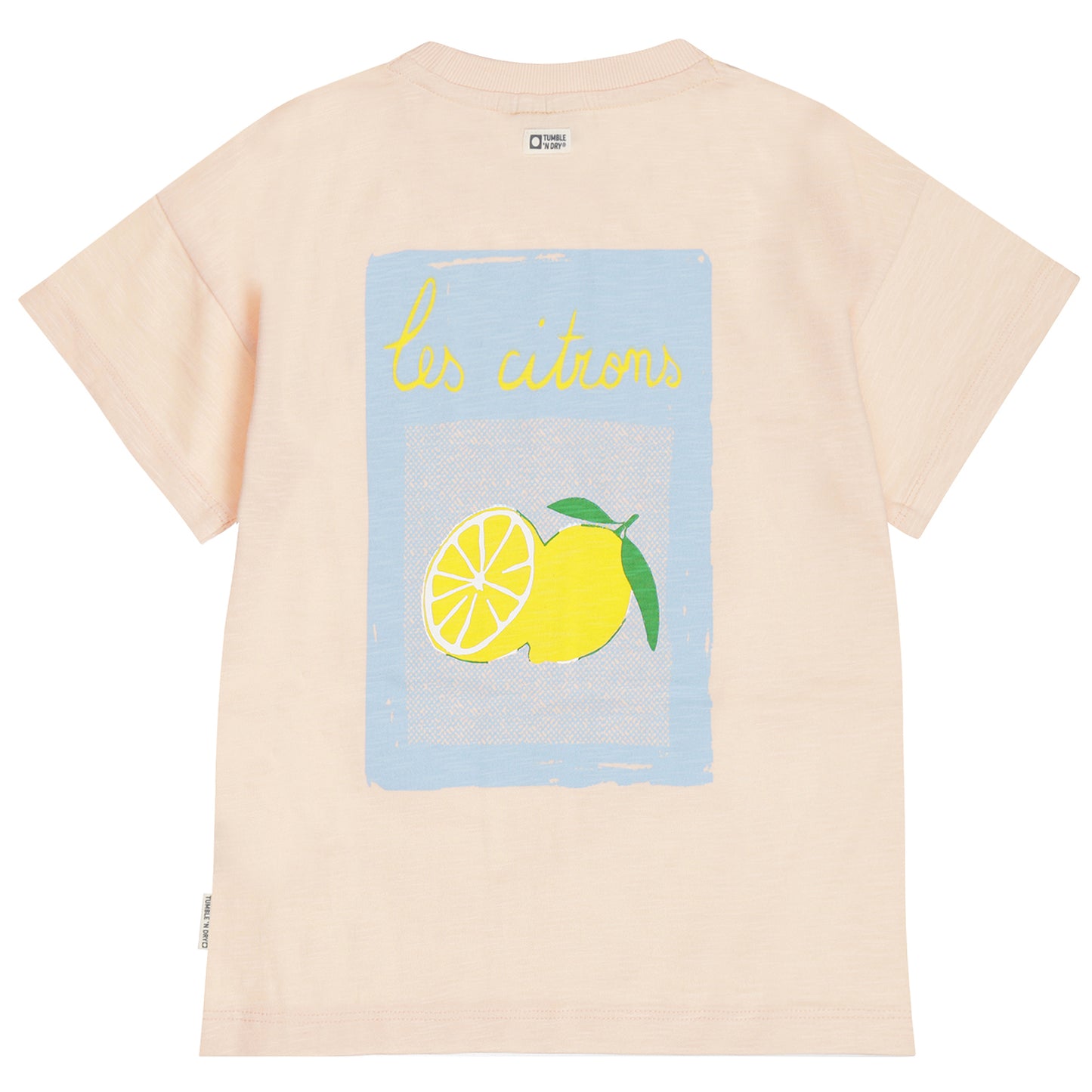 || Tumble ‘N Dry || T-shirt met citroenen peach - Lemons