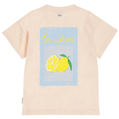 || Tumble ‘N Dry || T-shirt met citroenen peach - Lemons