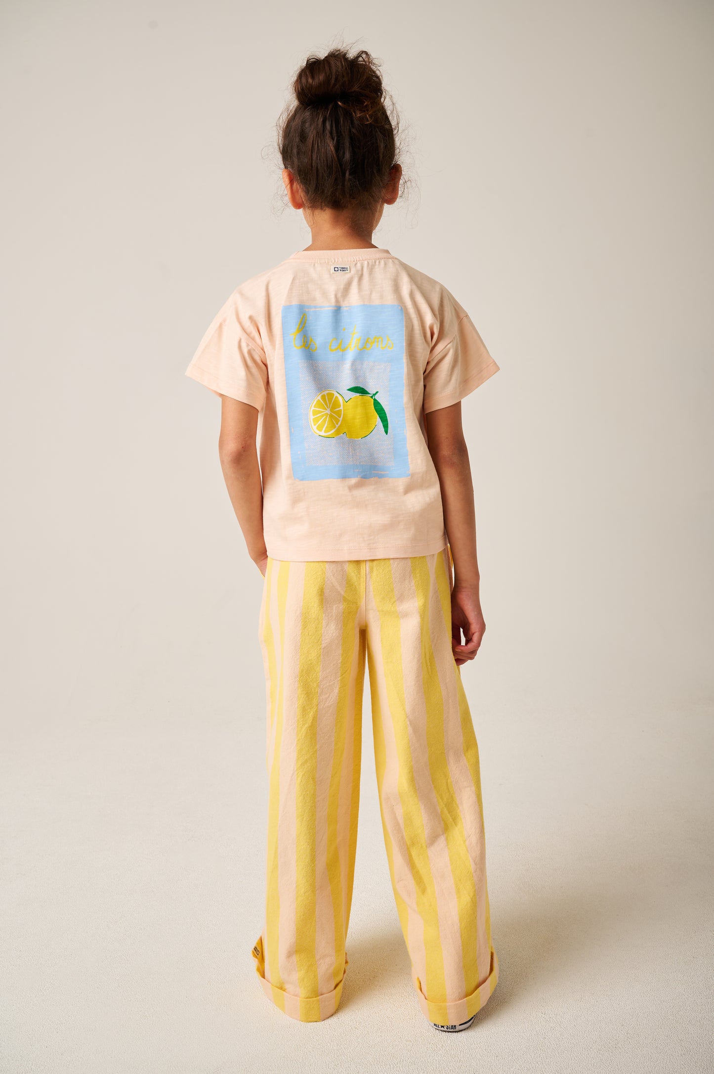 || Tumble ‘N Dry || T-shirt met citroenen peach - Lemons