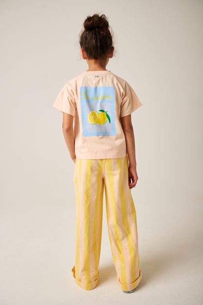 || Tumble ‘N Dry || T-shirt met citroenen peach - Lemons